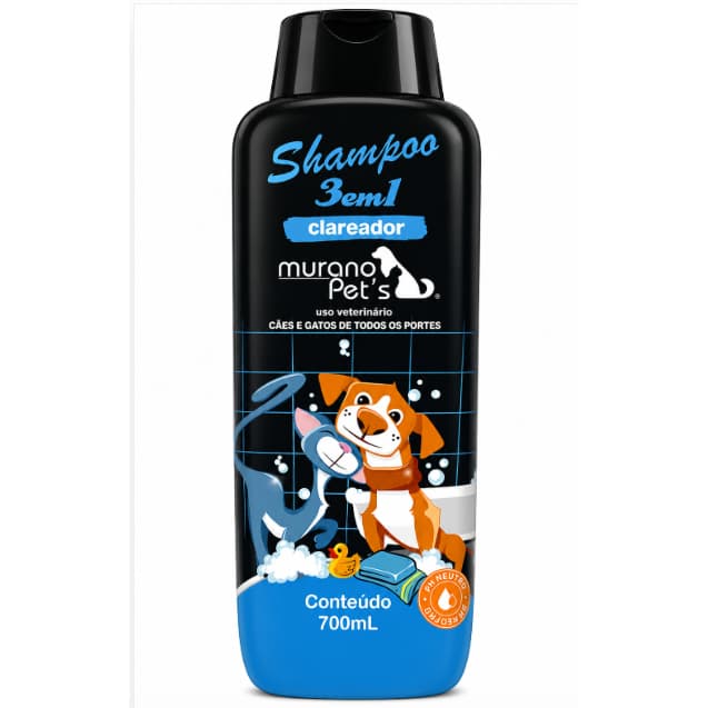 Murano Pet's  Shampoo 2 em 1 M. Pet's Neutro para Cães e Gatos