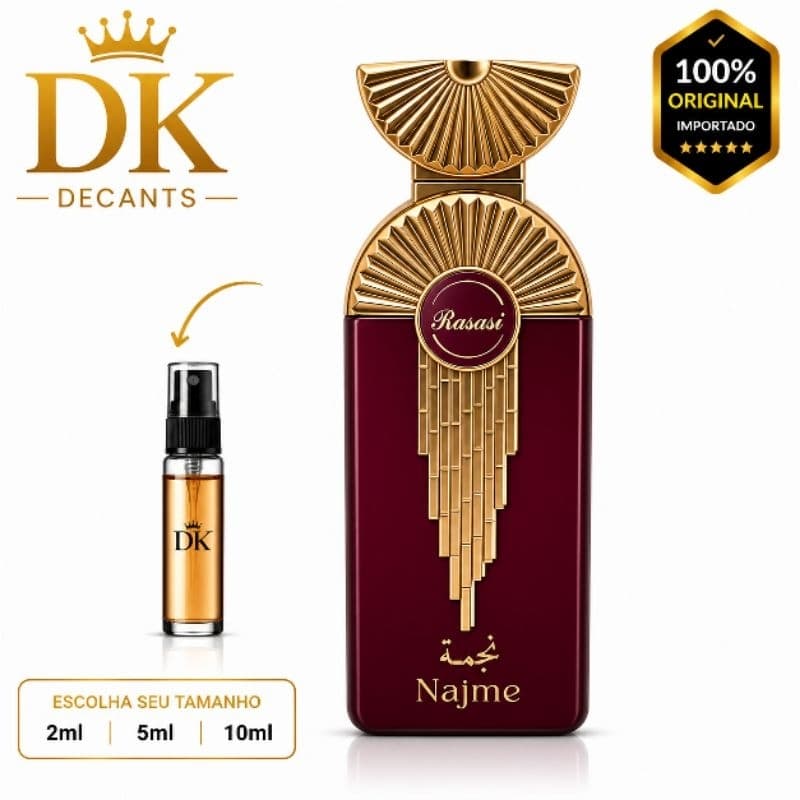 NAJME RASASI Eau de Parfum Original Importado | Perfume Árabe Premium feminino