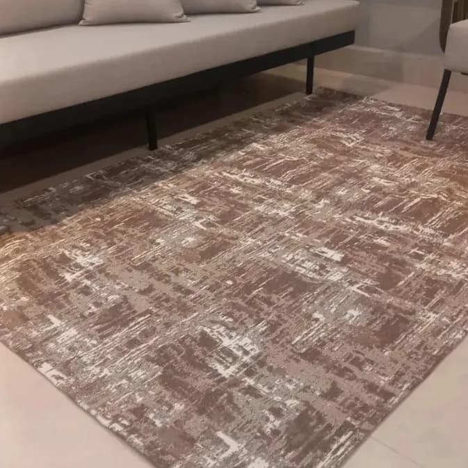 Tapete Geométrico Emborrachado Antiderrapante Ideal Sala Quarto Decoração 2,10x1,30mts