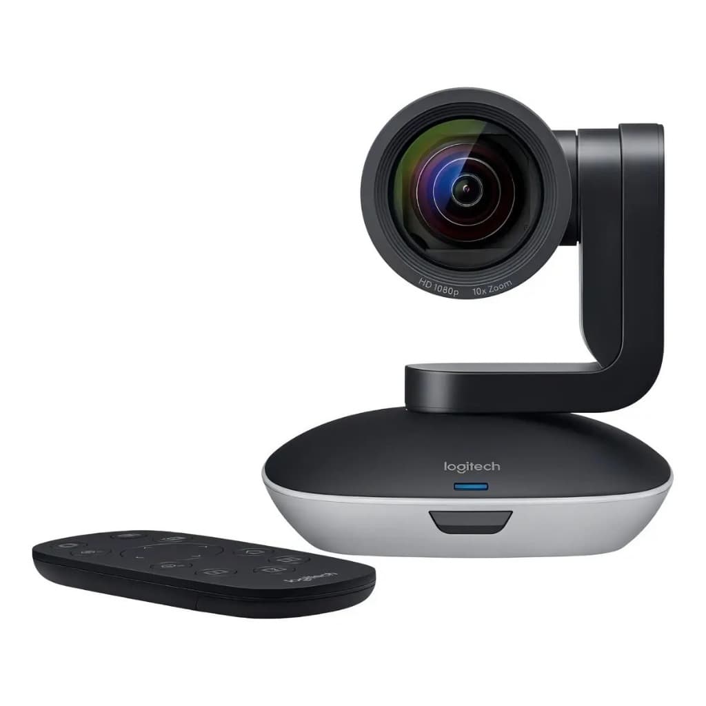 Câmera Web Logitech Ptz Pro Full Hd 30fps Cinza/preto Webcam