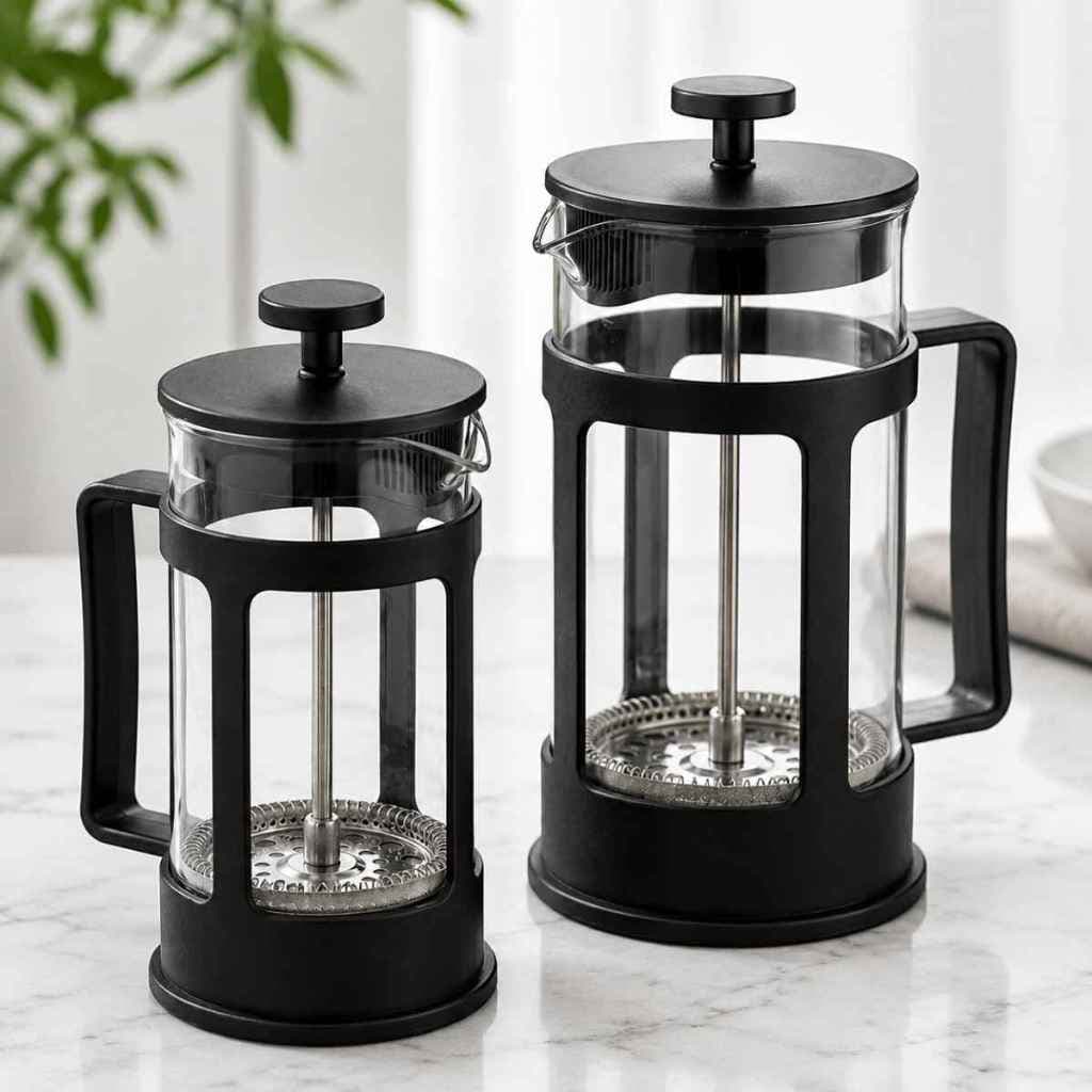 Cafeteira Prensa Café Expresso Leite Cremoso Francesa 600ml Café Cremeira 350ml