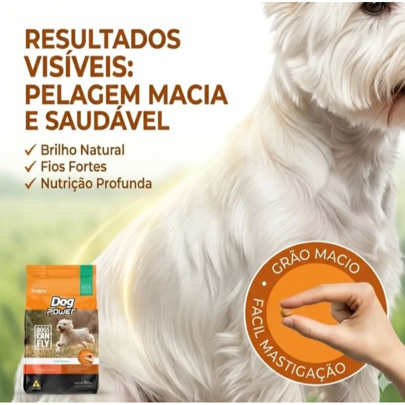 5kg granel, DOG POWER FILHOTES, GRÃOS MACIOS, Frango e Arroz, Super Premium, ração para cachorro filhote, todas as raças