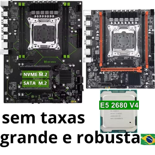 KIT XEON x99 MR9A ROBUSTA UPGRADE GAMER PLACA MÃE + E5 2680 v4 E5 2630 V4 PROMOCÃO