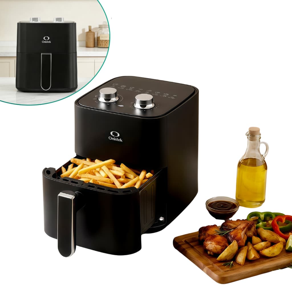 Fritadeira Elétrica Sem Óleo Air Fryer 3.5L 127/220V Mecânica 1200W Antiaderente Pequena