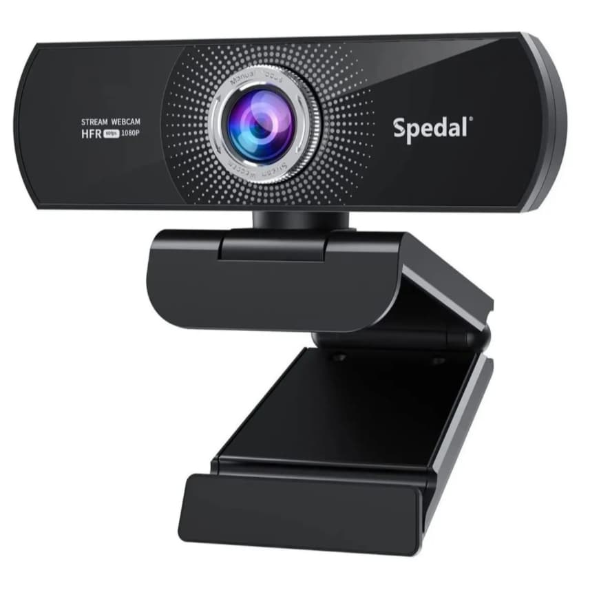 Câmera Webcam Spedal MF934H Full HD 1080P 60FPS USB com Microfone Preto