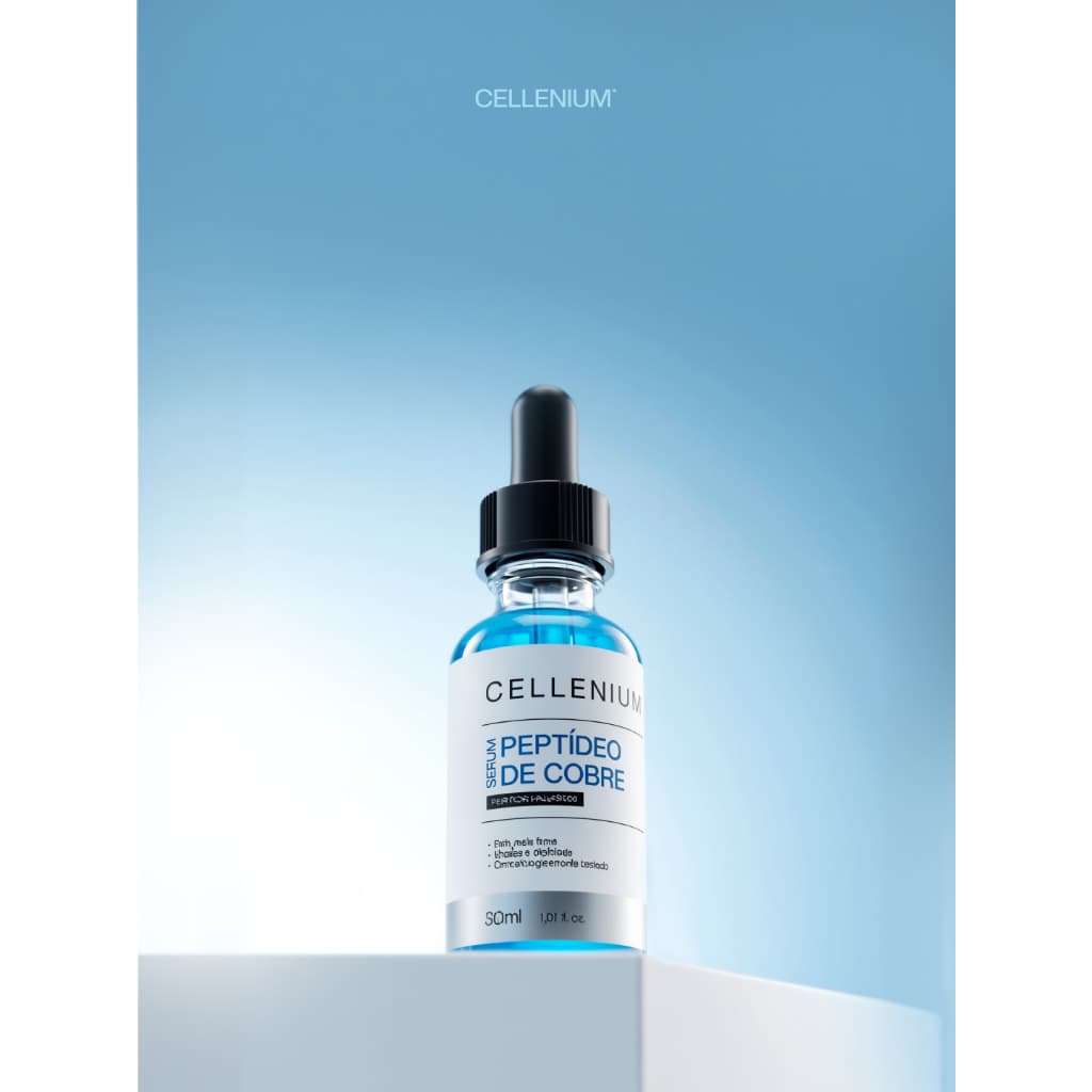 Ghk- Peptídeo De Cobre Sérum Anti-idade E Firmador 30ml Cellenium
