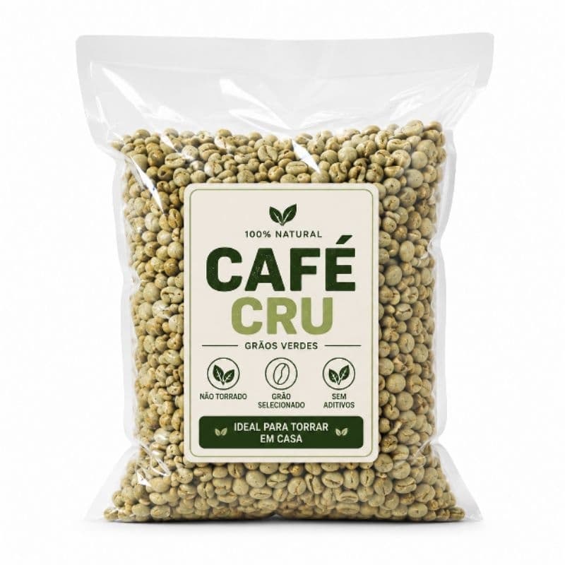 Café Verde em Grãos 100% Arábica Para Torra Café Cru Premium Grãos Selecionados Natural