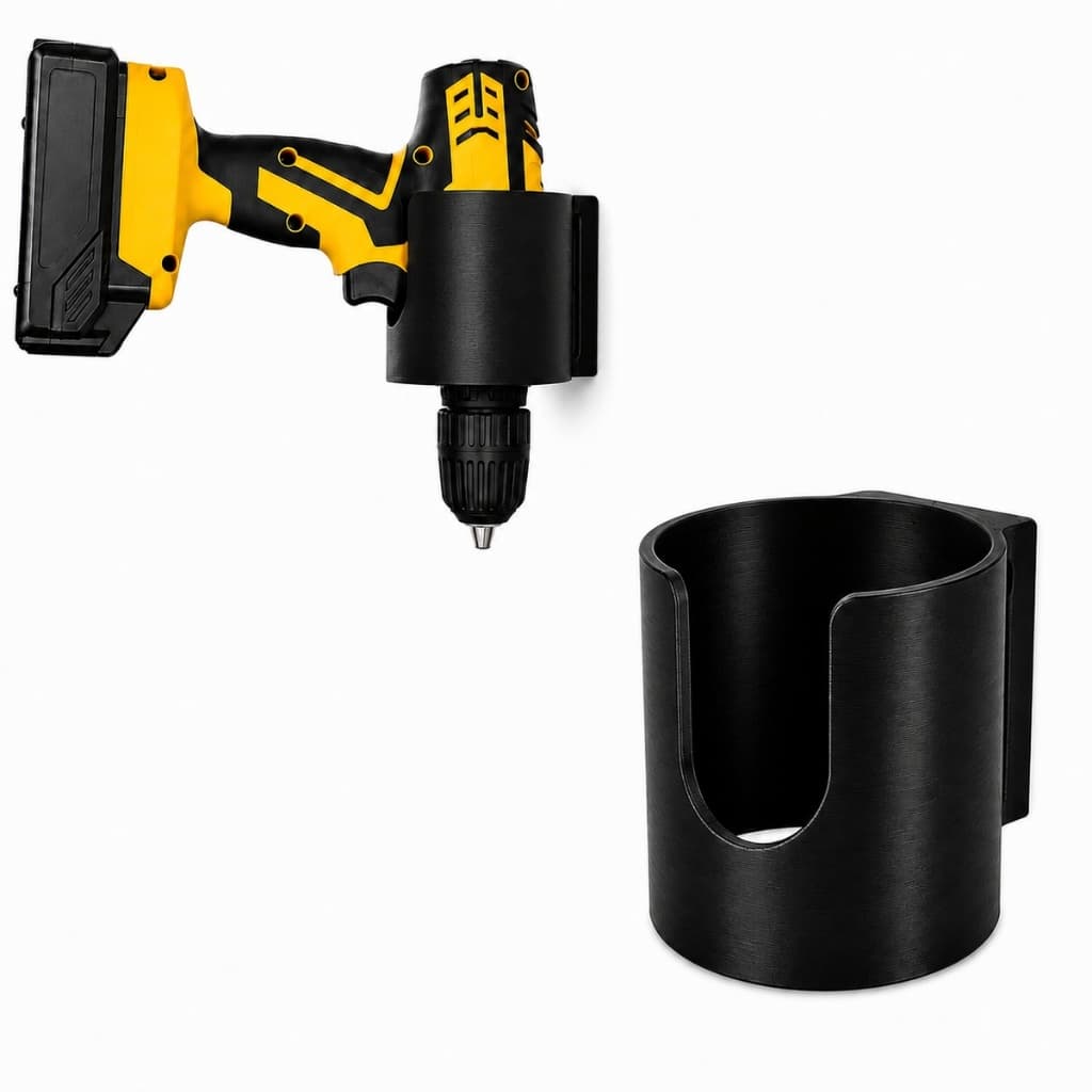 Suporte Universal Para Parafusadeira e Furadeira elétrica Organizador De Parede Ferramentas oficina Concept 3D Print