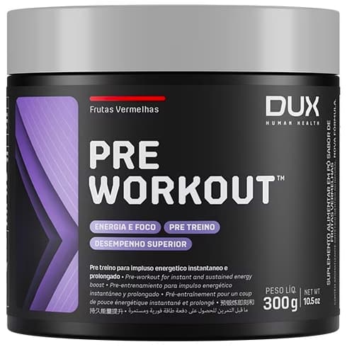 Dux Pre Workout Original - 200g - Dux Human Health (Suplemento Pré-Treino Melhora o Foco Mental)