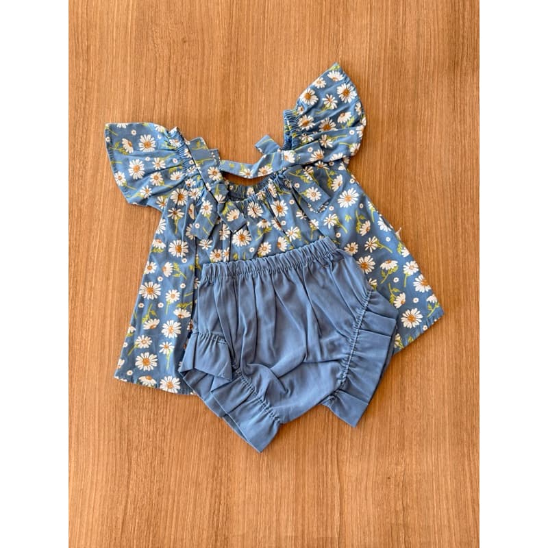 Conjunto Vestido batinha + calcinha tapa fralda 0 a 3 meses kit roupa de bebe 2 peças