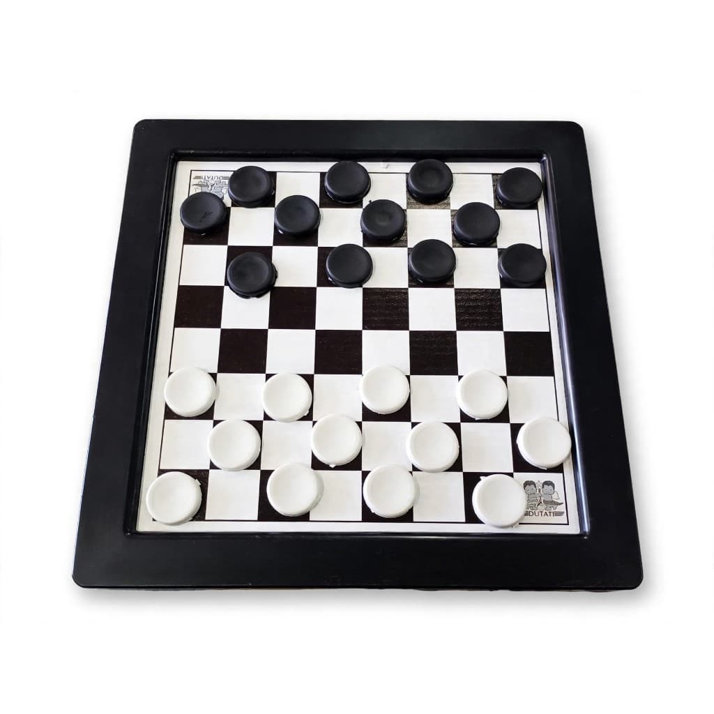 Jogo de Dama e Trilha 2 em 1 Tabuleiro Grande 24x24 Plástico - Bamboletoy - Educativo