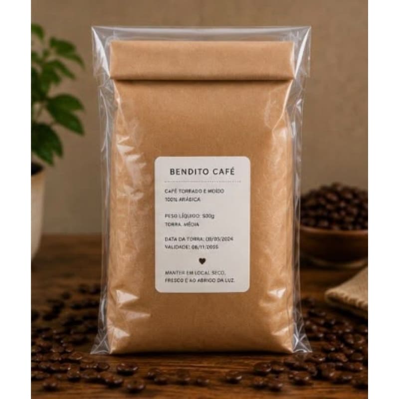 Café em Grãos 500gr 100% Arábica Torrado em grãos Torra Média