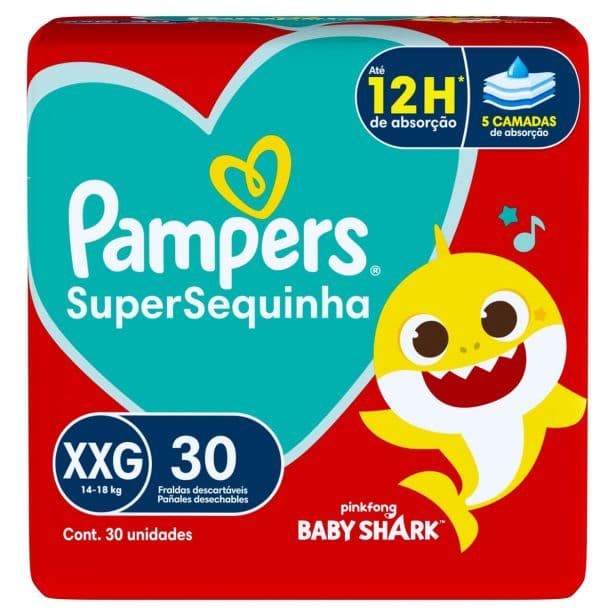 Fralda Pampers Supersec Xxg Com 30