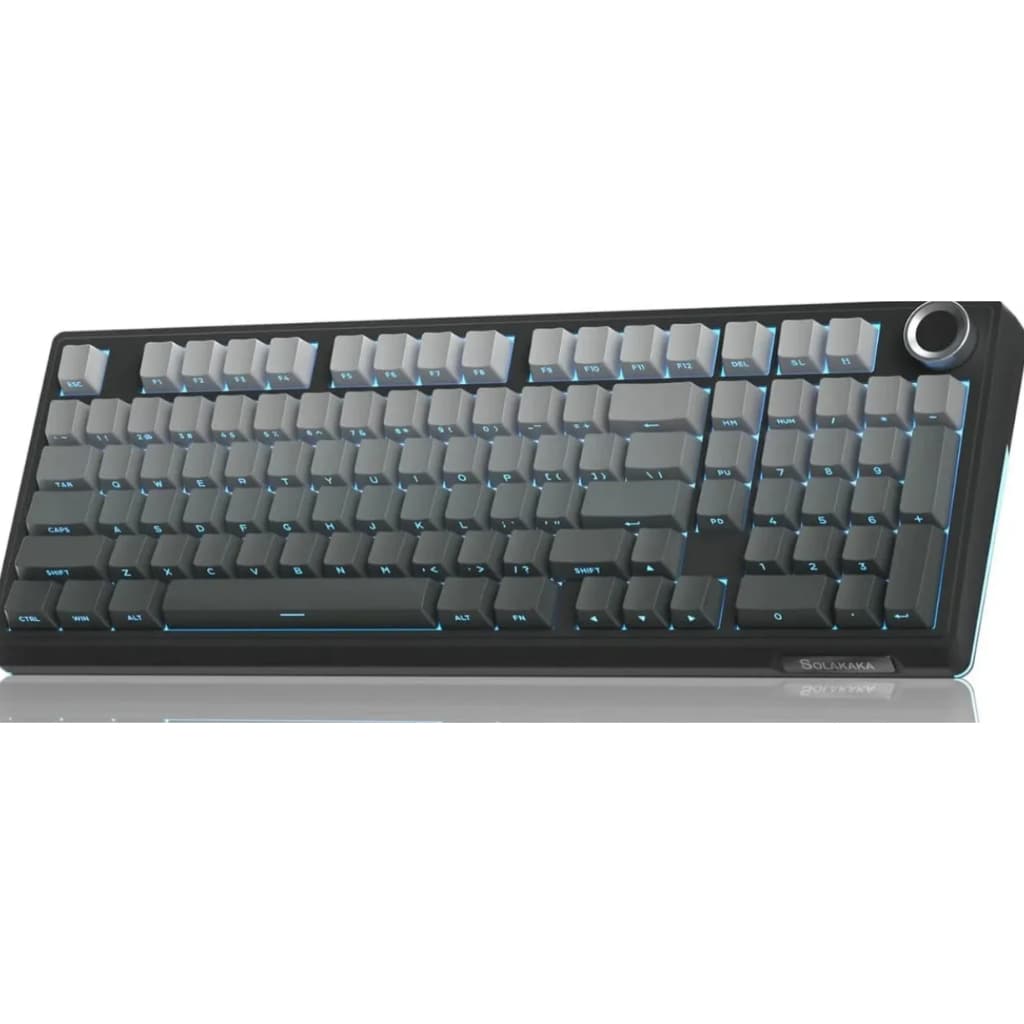 TECLADO MECÂNICO SOLAKAKA KII99 PRO 96% TRI-MODE HOT-SWAP RGB