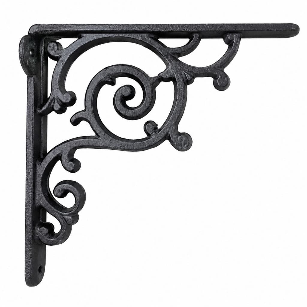 Cantoneira Mão Francesa Henvifer Vintage Reforçada Aço Para Prateleira Bancada Suporte De Parede Madeira MDF Móveis
