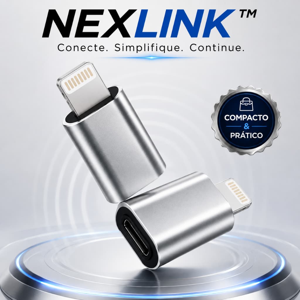 Adaptador USB-C para Lightning NEXLINK iPhone iPad