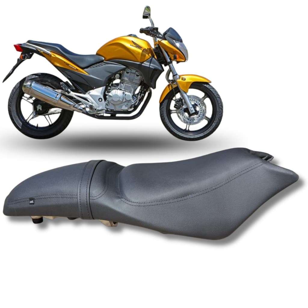 Capa Conforto Almofada Banco Moto Cb 300 Moto Boy Girl Viagem Espuma Macio
