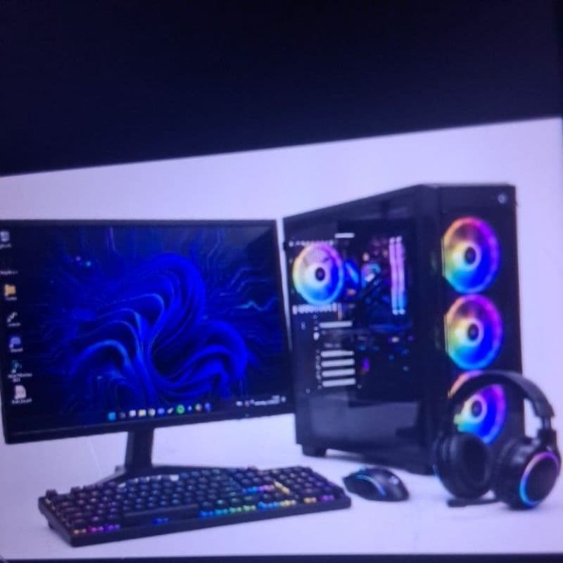 Pc Gamer Completo Amd A4 6300 3.9ghz 8GB SSD 240GB MONITOR 19+KIT gamer RGB