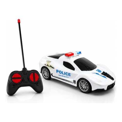 Carrinho de Polícia com Controle Remoto Infantil 7 Funções