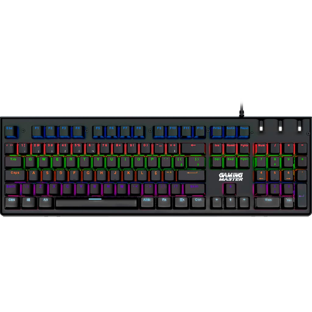 Teclado Mecânico Gamer Gaming Master Spectra Fury KBL88 Switch Blue