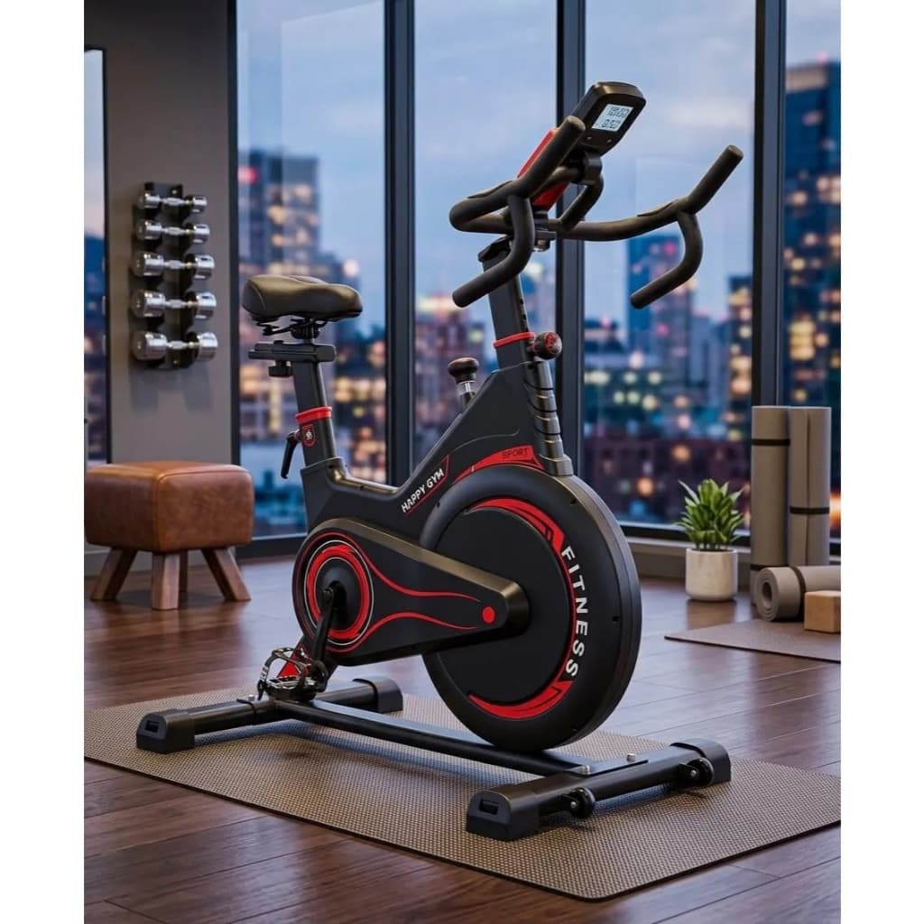 Bicicleta Ergometrica Spinning Roda Inercia 13kg C/ Monitor