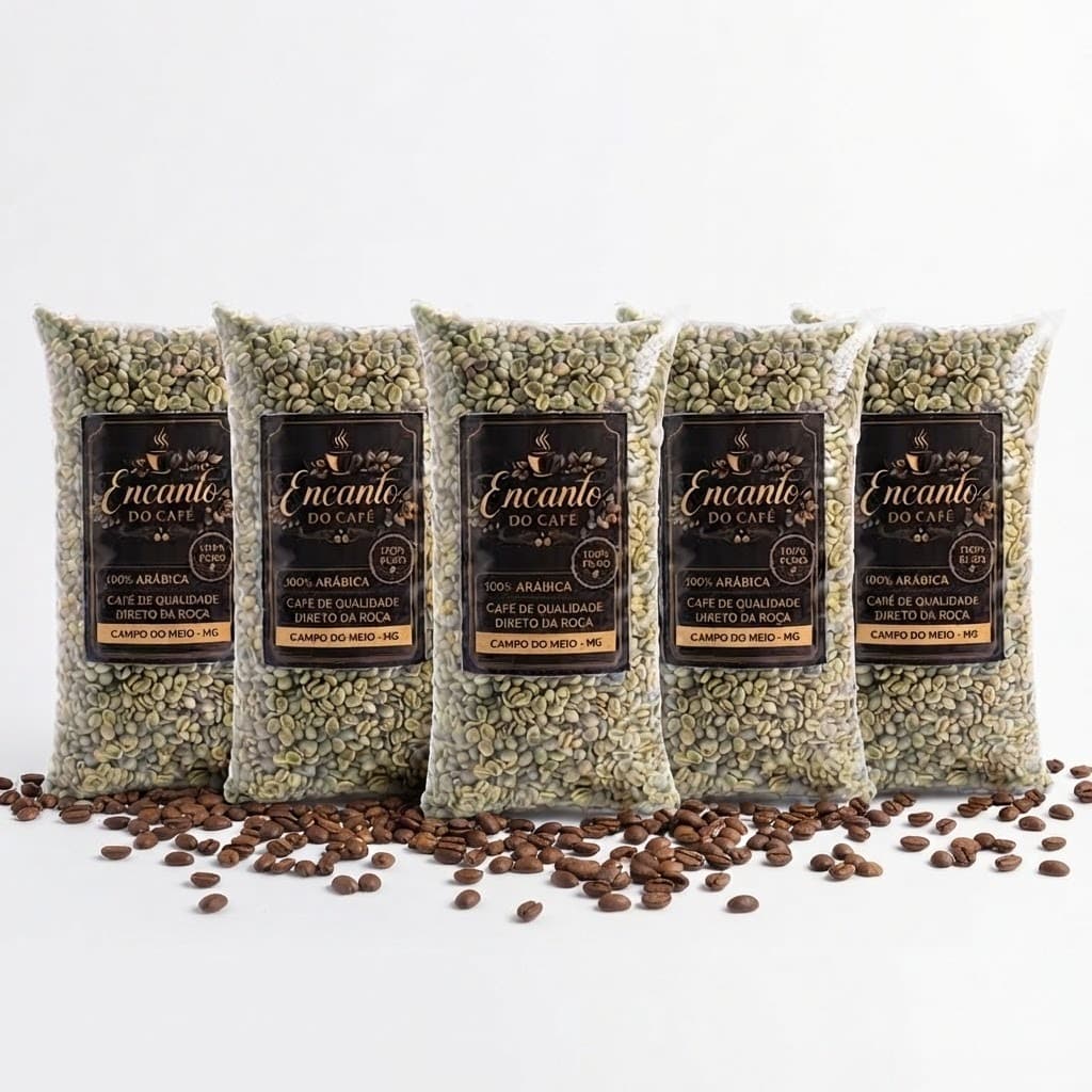 5KG de Café em Grãos Cru 100% Arabica para fazer da sua forma