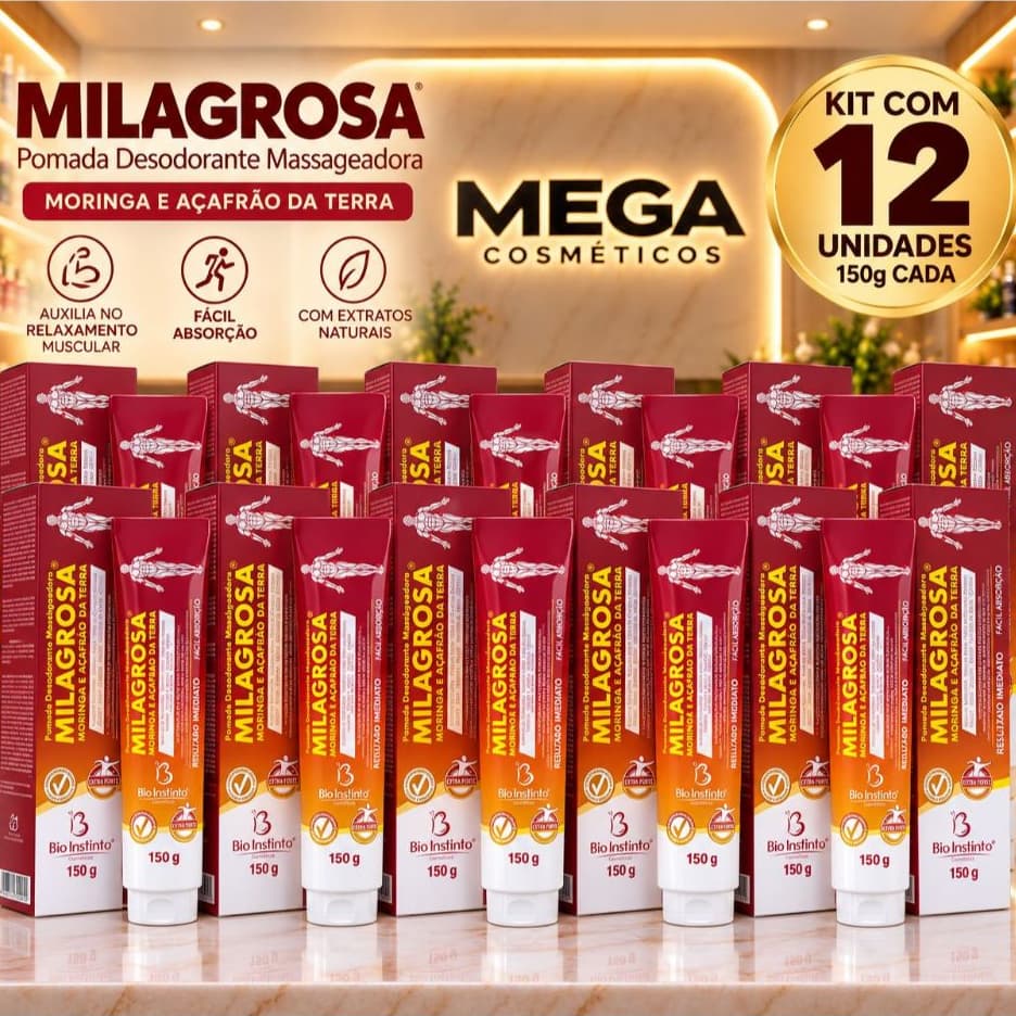 Kit Pomada Massageadora Milagrosa 150g Bio Instinto! ESCOLHA SEU KIT