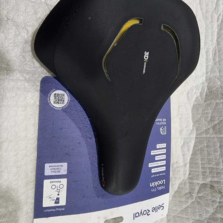 selim gel selle royal largo confort com elastomero 3d ideal para bike ergometrica ou retro