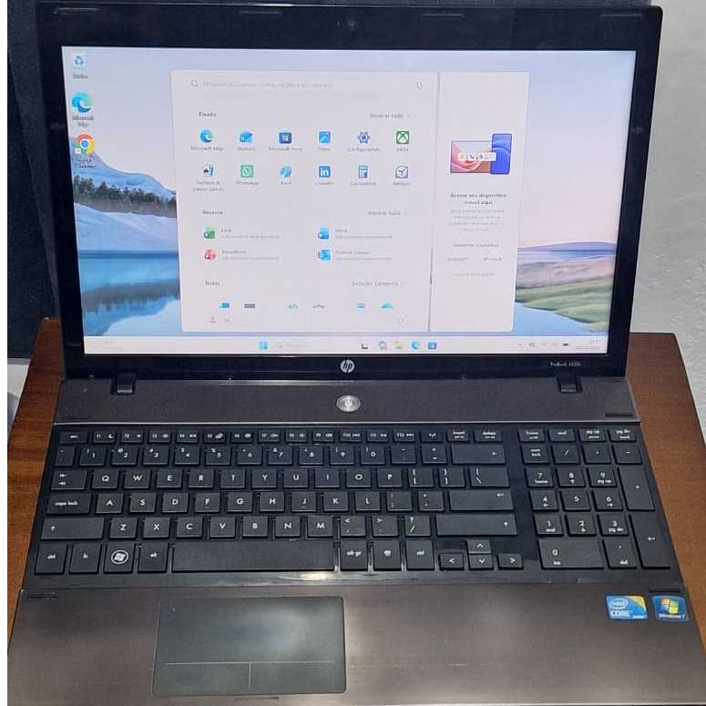 Notebook Hp 4520s Core I3 4gb Ssd 120gb Windows 11 Pro