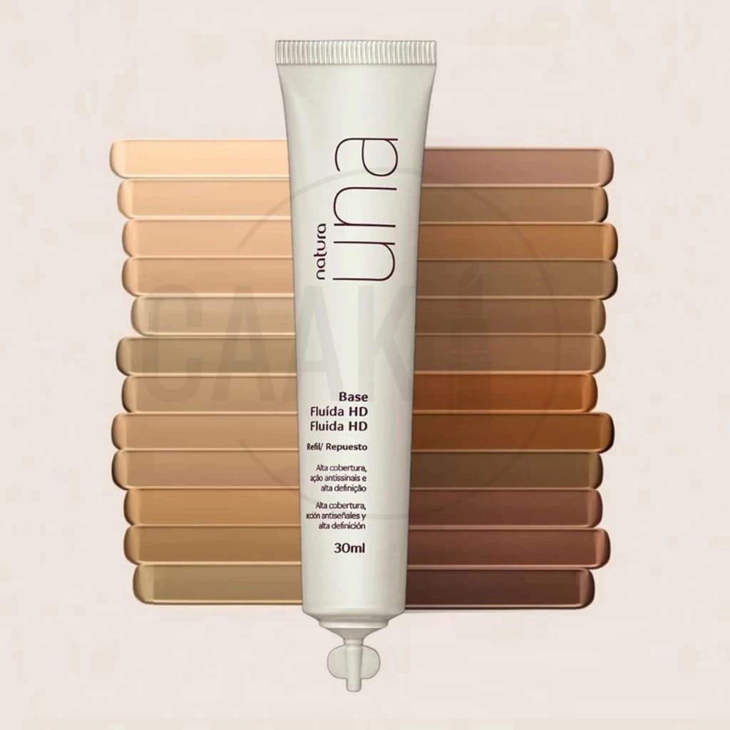 Refil Base Líquida HD UNA - Natura - Cor 25Q - 30ml - Venc. 07/2027