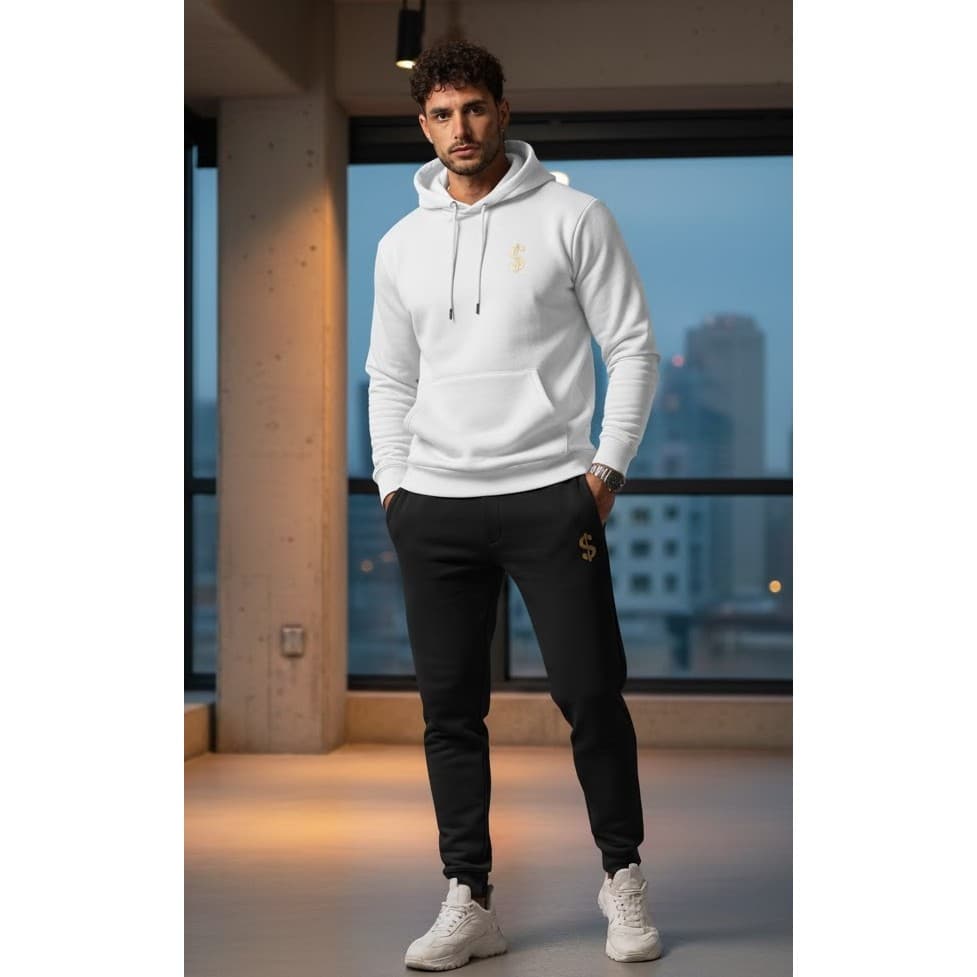 Blusa Com Capuz e Calça Moletom Inverno Conjunto Moletom Frio Conjunto Confortável Premium
