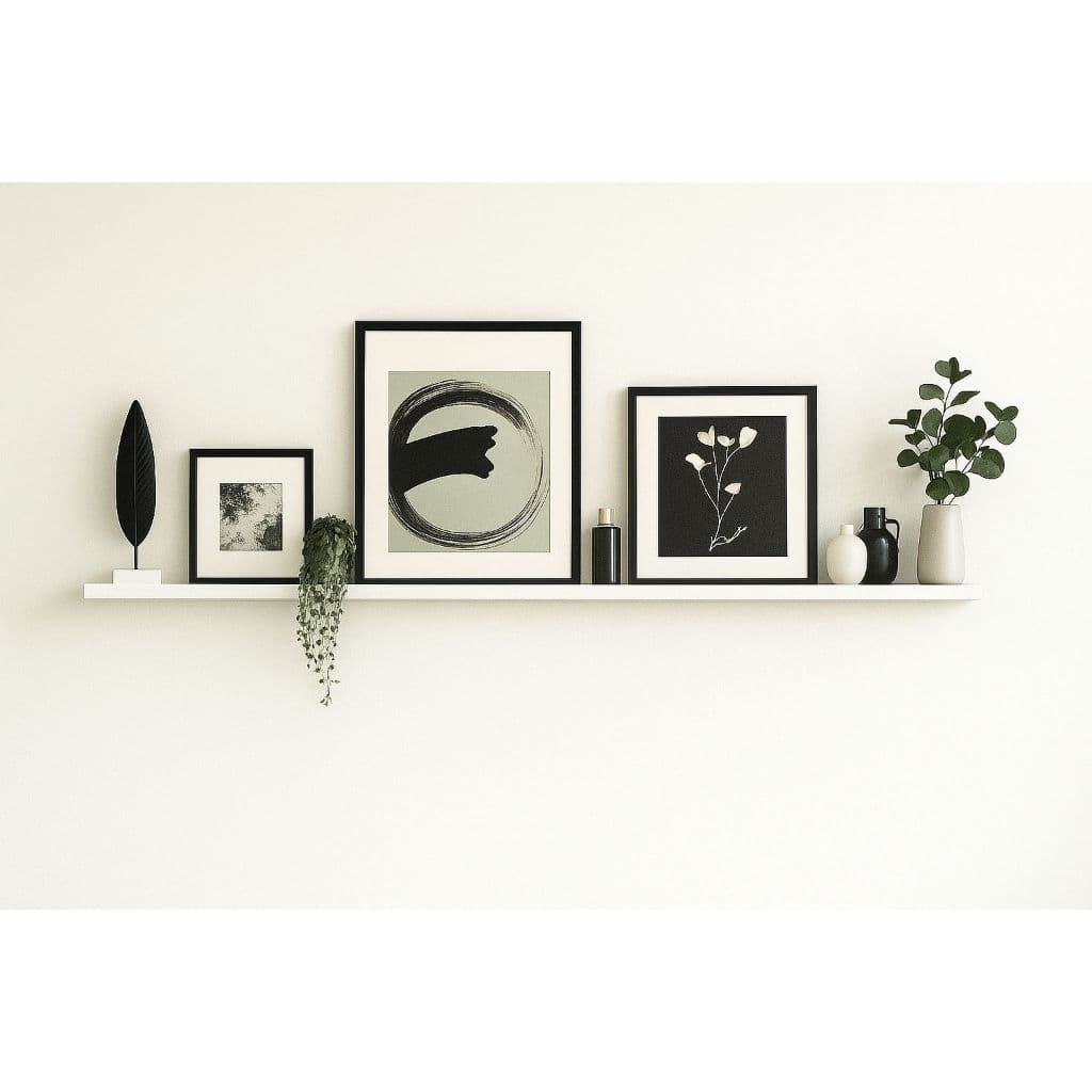 Prateleira Decorativa 120x10 ou 120x15 100% MDF Branco 15mm Com Suportes