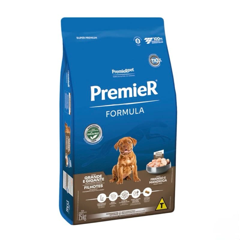 Ração para cachorro PremieR Formula Filhotes Raças Grandes e Gigantes 15kg Frango Alta Qualidade