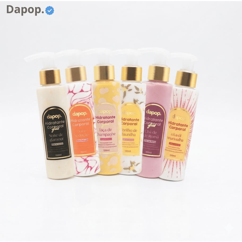 Hidratante Corporal Dapop Creme Hidratante Pele Macia e Cheirosa Hidratação Intensa
