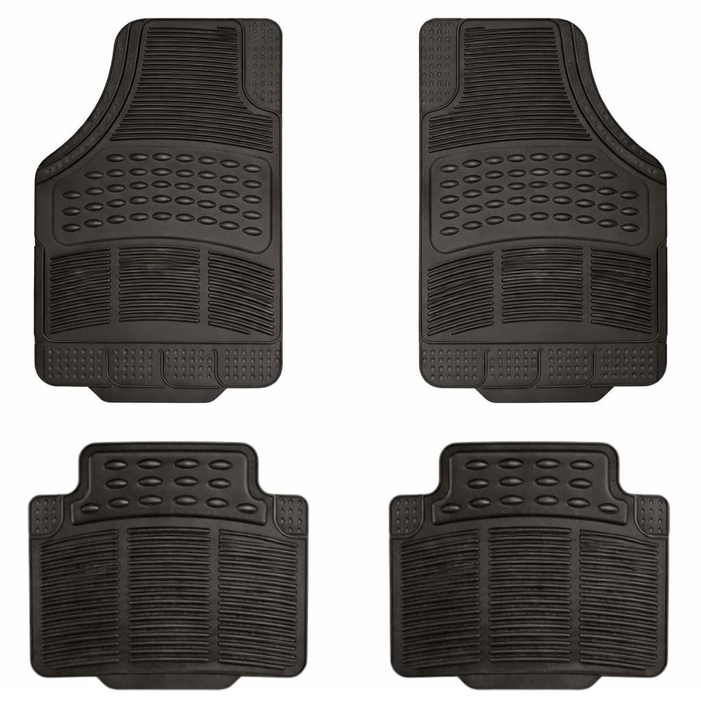 Tapete Automotivo Carpete Emborrachado PVC Reforçado Flash Tapetes – Jogo Antiderrapante para Carro