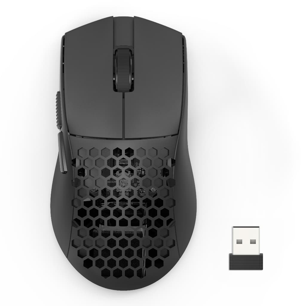 Mouse Gamer Redragon Astrolabe Lite Preto PAW3313 10000 DPI Sem Fio Tri-Mode USB 2.4GHz Bluetooth, USB Tipo-C