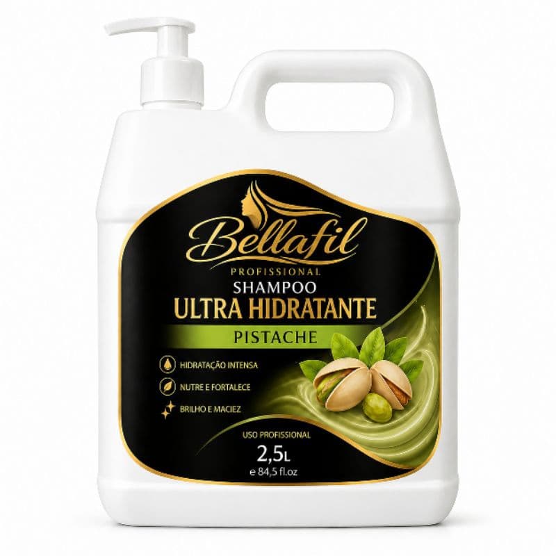 Shampoo hidratante pistache 2,5litros.