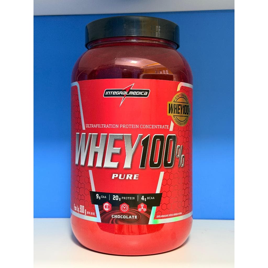 Whey Protein 100% - Pote 900g - Chocolate