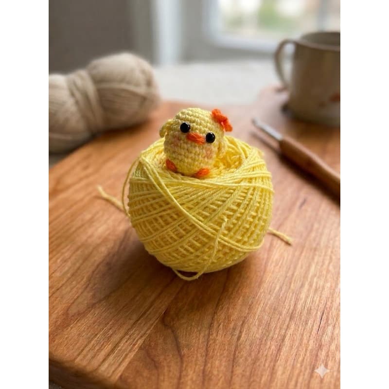kit 10 chaveiros pintinho amigurumi crochê