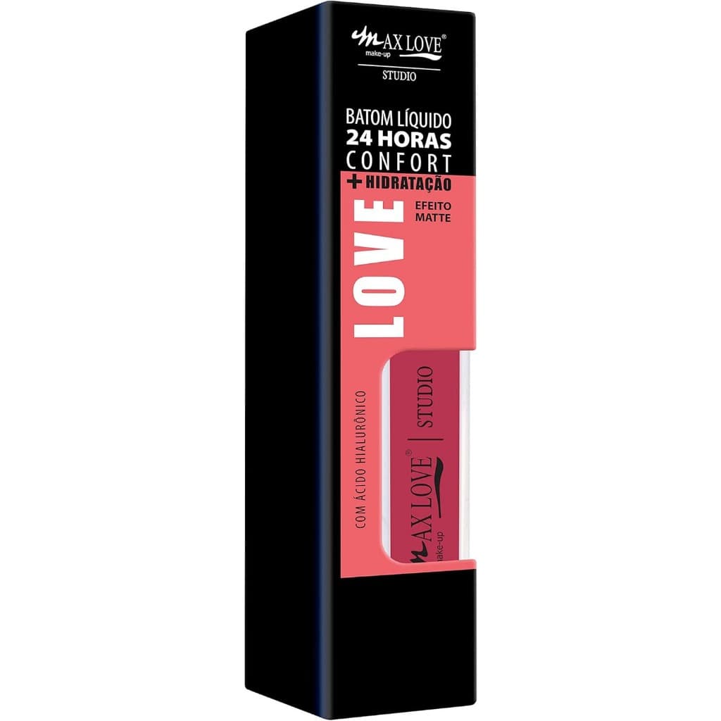 BATOM LIQUIDO 24 HORAS  MATTE CONFORT + HIDRATAÇÃO 740 A 745 MAX LOVE