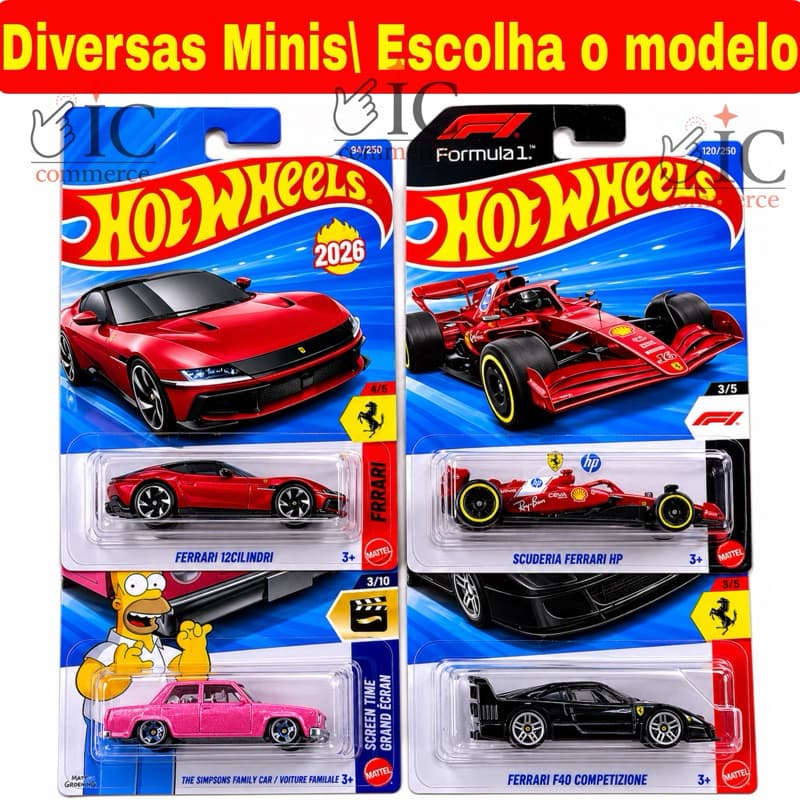 Hot Wheels Lote Raro 2026 Carrinhos Diversos Original