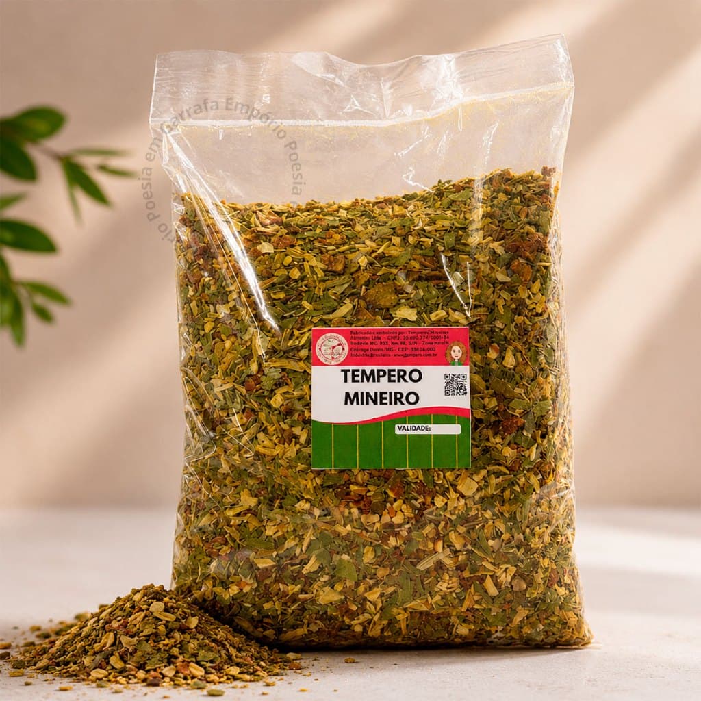 Tempero Mineiro Premium Alta Qualidade Sem Glúten 250g/500g/1kg Tradicional