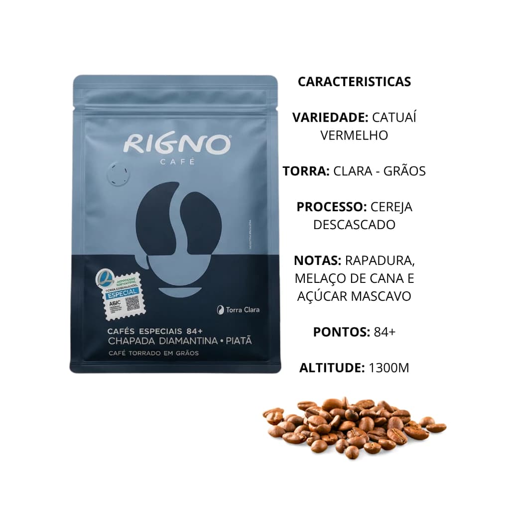 Café Rigno 100% Arábica em Grãos - 86+ Pontos - 250g | Café Especial de Alta Qualidade