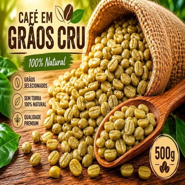 Café em Grãos Cru Premium Especial | 100% Natural | Grãos Selecionados de Alta Qualidade