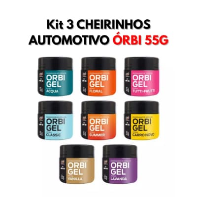 Kit 3 Cheirinho de Carro Novo Aromatizante Odorizador Automotivo Gel Perfume Para Carro Cheiroso