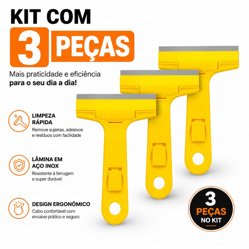 Raspador Profissional Limpeza Vidro, Box, Azulejo, Piso Manual Qualidade
