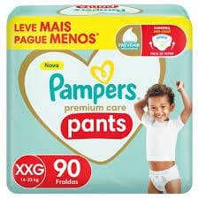 Fralda Pampers Pants Premium Care XXG com 90 fraldas