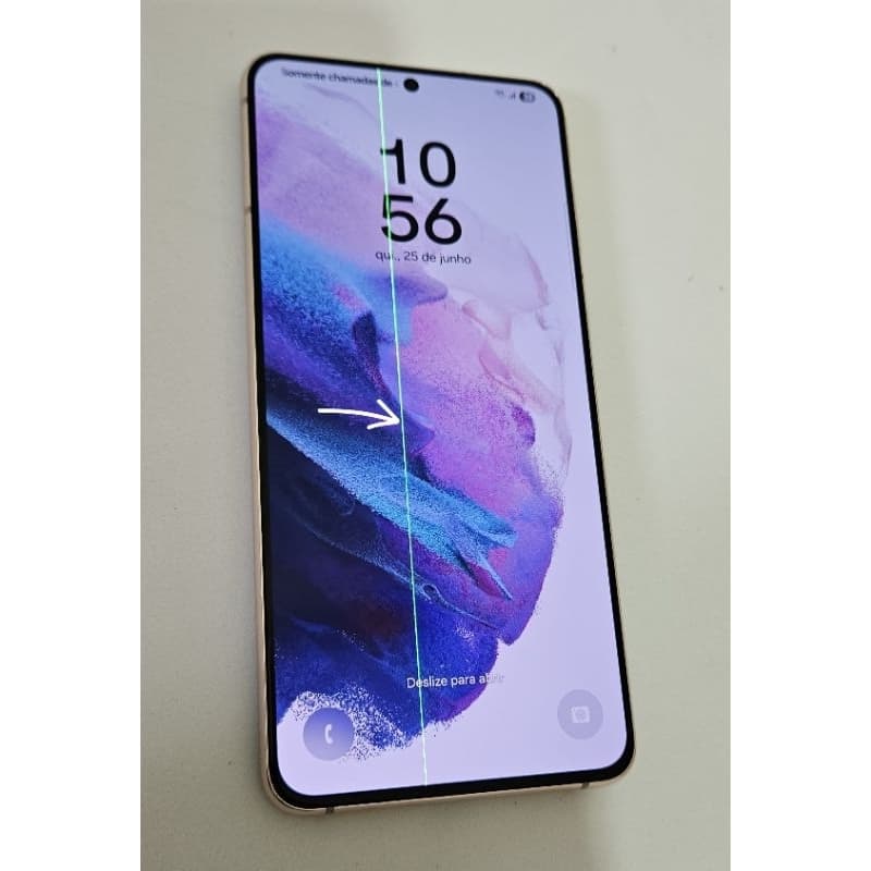 Samsung Galaxy S21+ Plus 128GB Violeta Usado (COM LINHA VERTICAL)