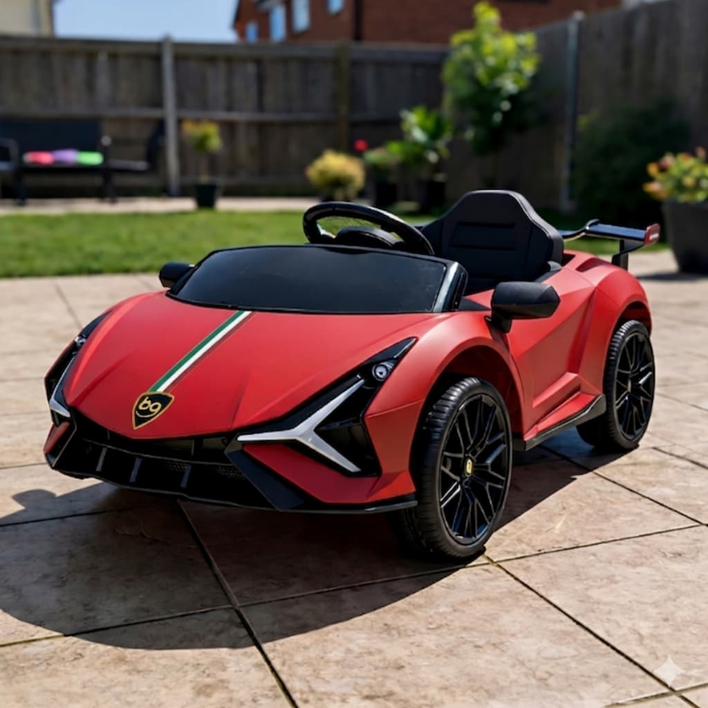 Carro Elétrico Sport Infantil Bateria com Música Luz e Controle Remoto Brinq Kids
