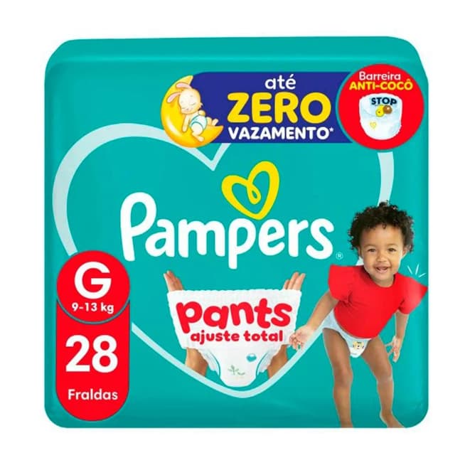 Fralda Pampers Pants Ajuste Total Tamanho G